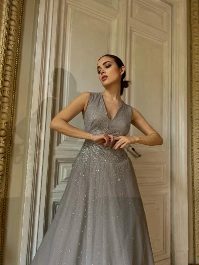 Платье длинное MG/IG-FW18-GR1612