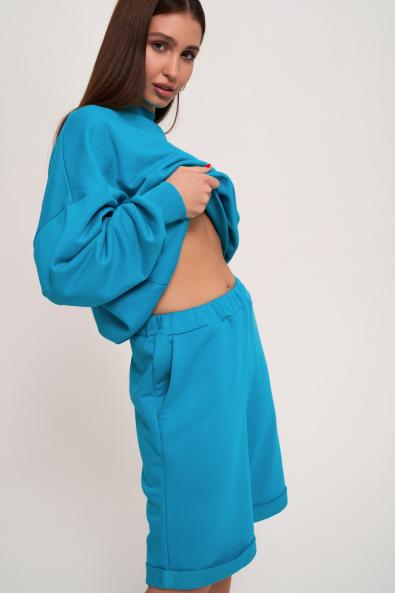 Костюм свитшот с удлиненными шортами MG-SS21-0333