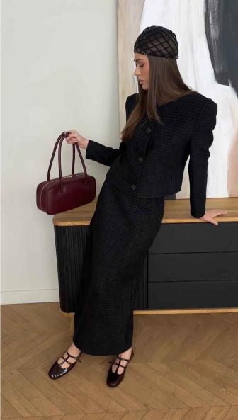 Юбка твид MG-FW25-0848