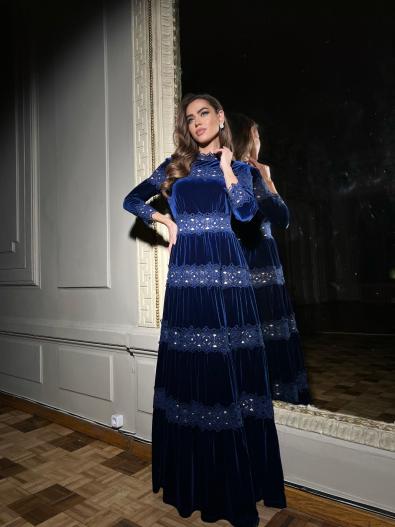 Платье длинное ED-SS19-BL0117