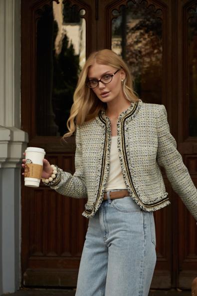 Жакет твид MG-SS25-0858